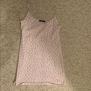 Pink and white flowered Brandy Melville dress